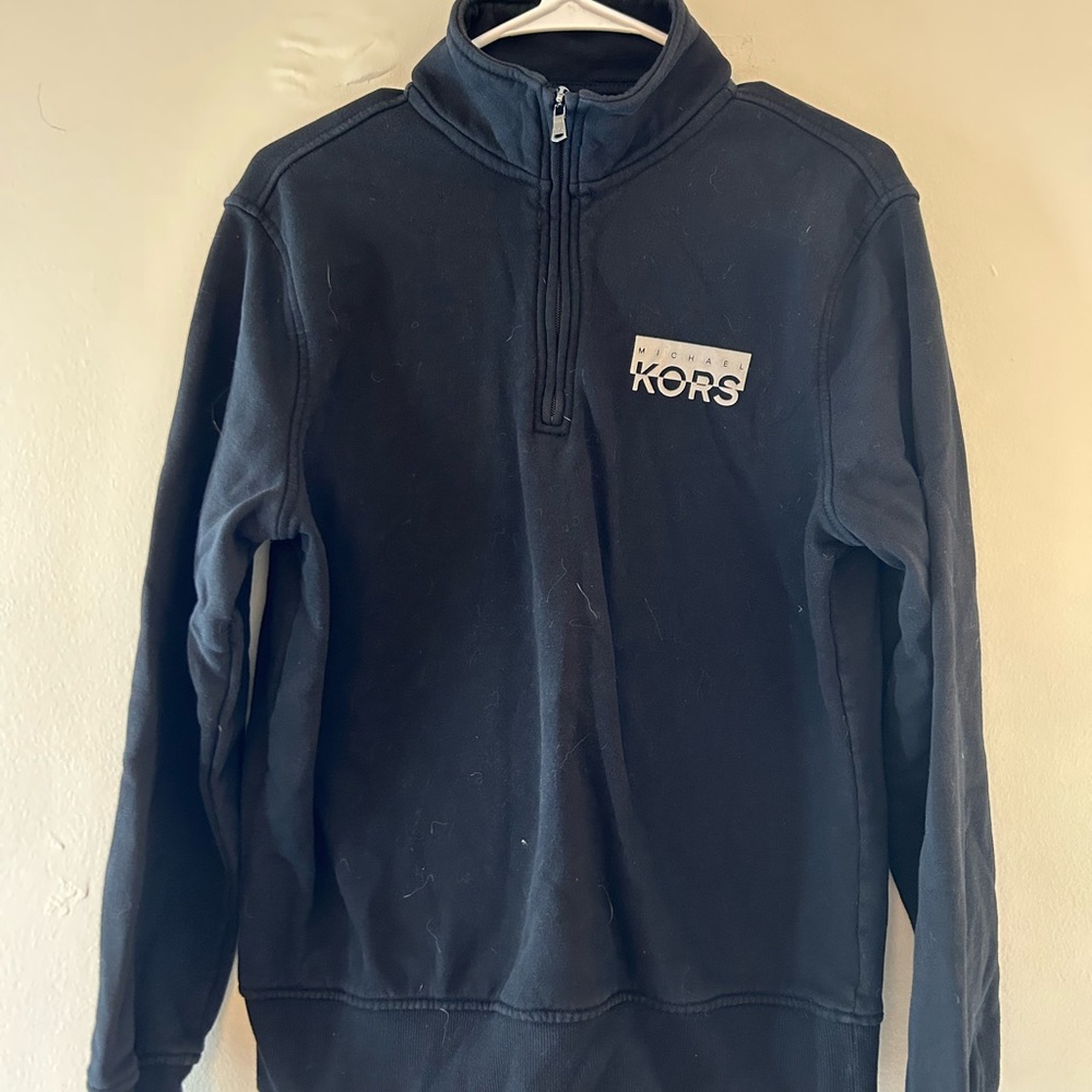 Michael Kors Black Quarterzip Sweatshirt